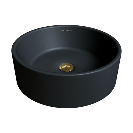 Раковина накладная (41х41) Grossman Color GR-3013BM, черный